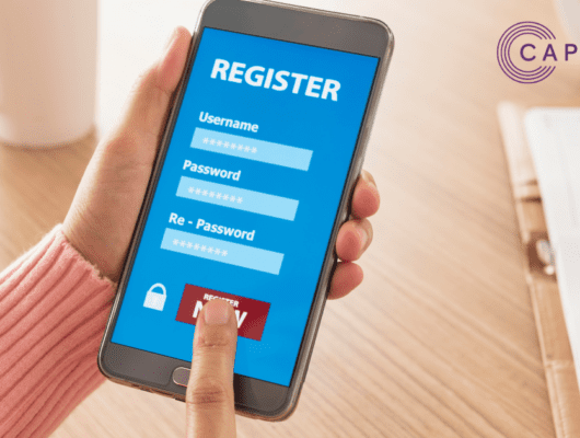 Register on mobile phone image